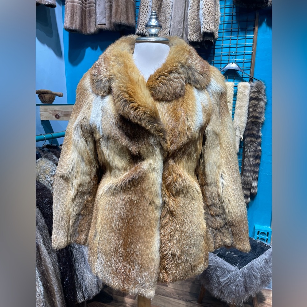 Crystal fox real fur excellent condition size small